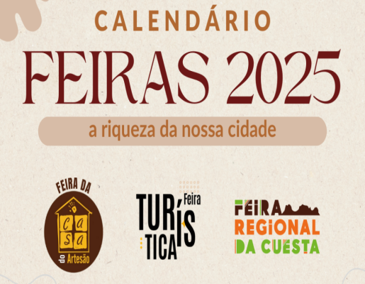 Turismo divulga o Calendário de Feiras de 2025